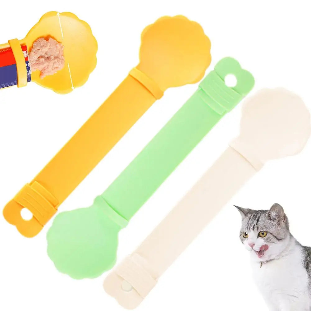 Pet Feed Spoon - Wet Treat Cat Feeder Spoon - Snack Liquid Food Feeding Watering Supplies For Indoor Kitten - Treat Accesso S8P8