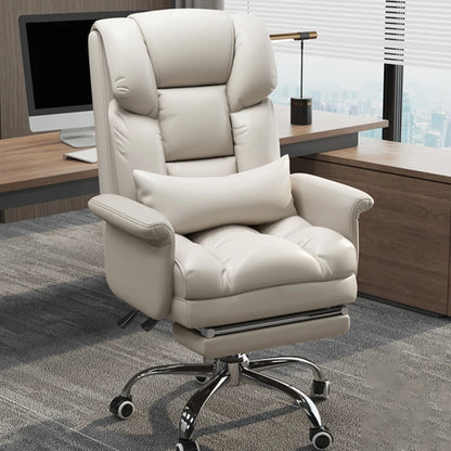 White Modern Office Chair Glides Nordic Luxury Comfortable Computer Gaming Chair Simple Swivel Cadeira De Gamer Office Furniture