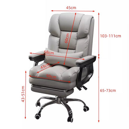 White Modern Office Chair Glides Nordic Luxury Comfortable Computer Gaming Chair Simple Swivel Cadeira De Gamer Office Furniture